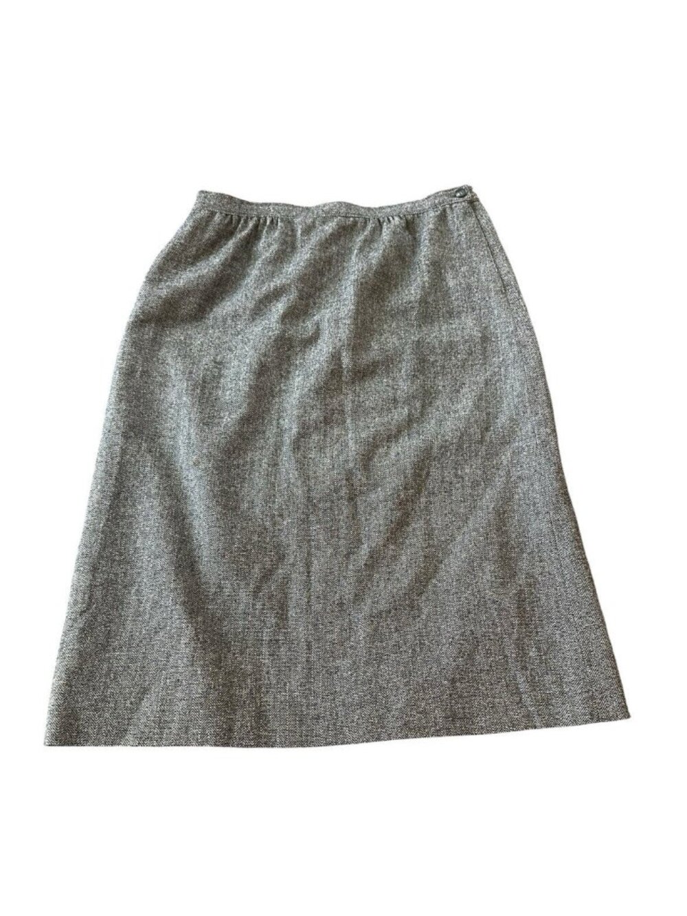 Vintage Pendleton Skirt Womens 14 100% Wool Lined A Line Grey Office Siren USA